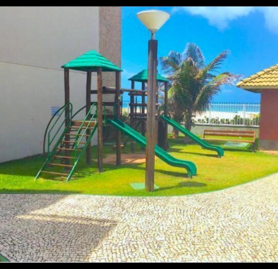 Apartamento Vista Total Do Mar Uma Cobertura A 400M Do Beach Park No Porto Das Dunas Aquiraz Condominio Terramaris Piscina Ampla Parque Infantil Sauna Estacionamento Privado Ngoại thất bức ảnh