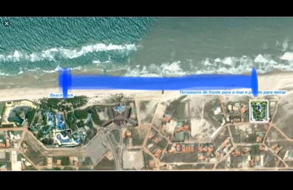 Apartamento Vista Total Do Mar Uma Cobertura A 400M Do Beach Park No Porto Das Dunas Aquiraz Condominio Terramaris Piscina Ampla Parque Infantil Sauna Estacionamento Privado Ngoại thất bức ảnh