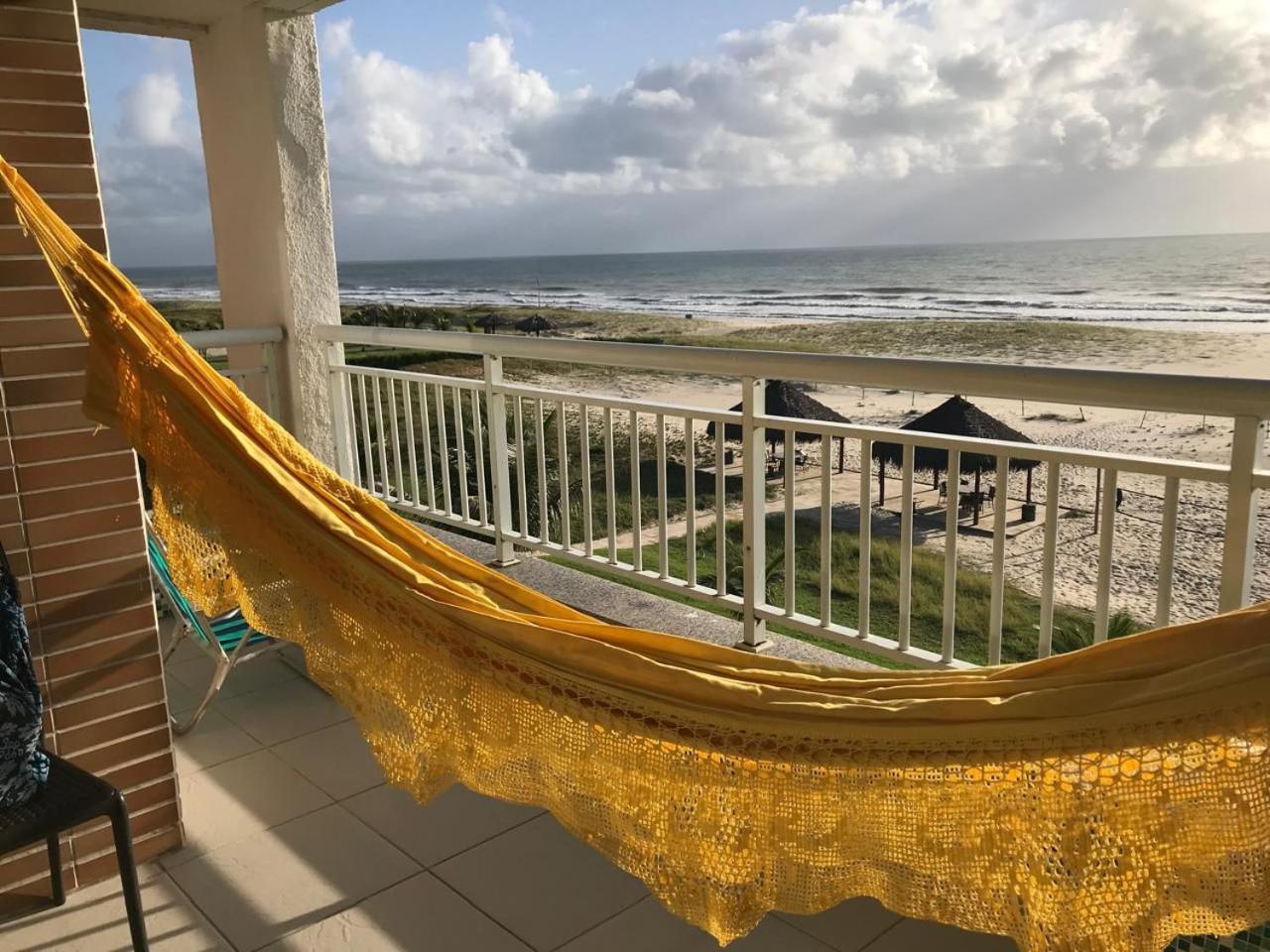 Apartamento Vista Total Do Mar Uma Cobertura A 400M Do Beach Park No Porto Das Dunas Aquiraz Condominio Terramaris Piscina Ampla Parque Infantil Sauna Estacionamento Privado Ngoại thất bức ảnh