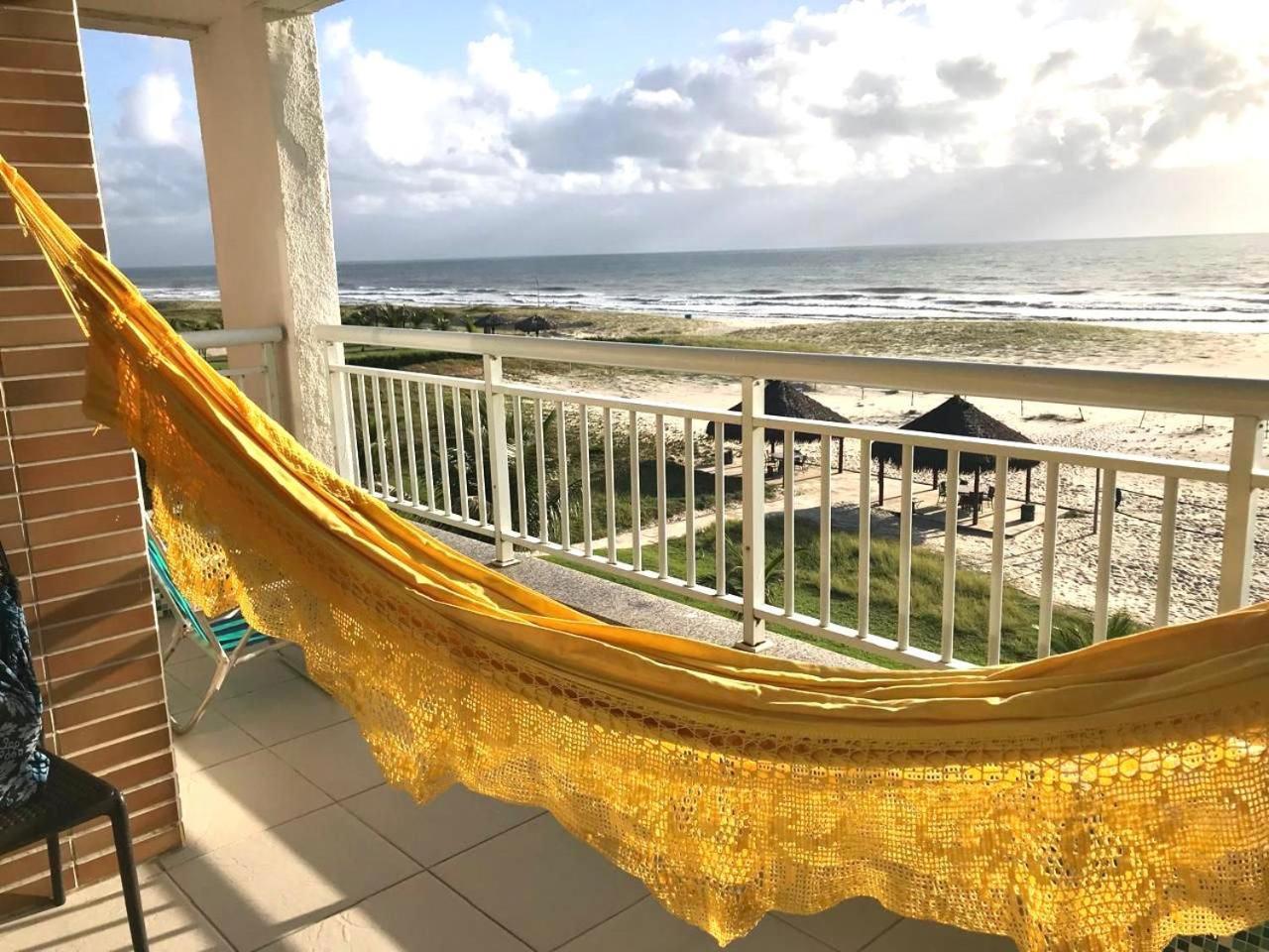 Apartamento Vista Total Do Mar Uma Cobertura A 400M Do Beach Park No Porto Das Dunas Aquiraz Condominio Terramaris Piscina Ampla Parque Infantil Sauna Estacionamento Privado Ngoại thất bức ảnh